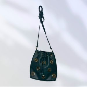Emerald green small grommet crossbody super cute!